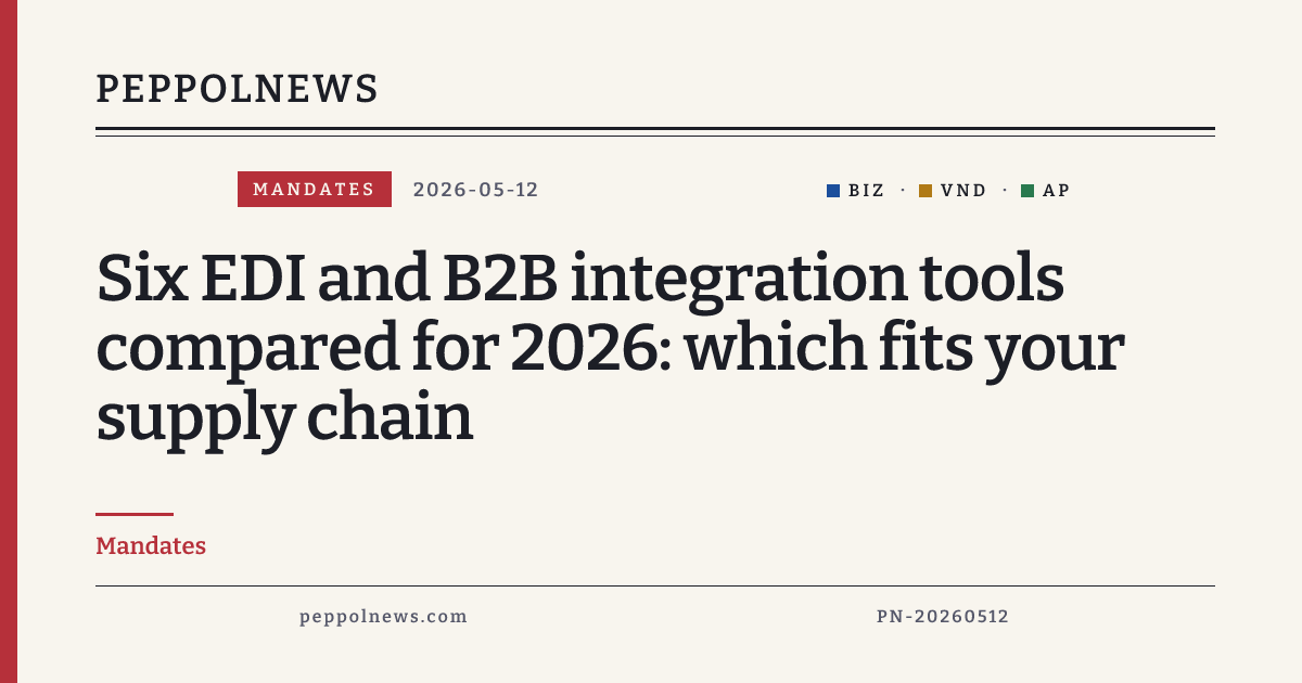 Six EDI and B2B integration tools compared for 2026: which…